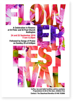 Flower festival poster